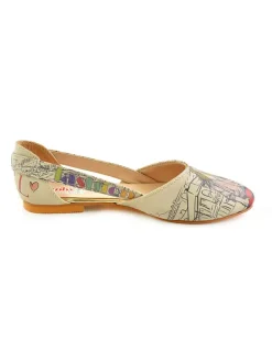 Goby Ballerinas^Leder-Ballerinas in Creme/ Bunt