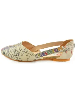Goby Ballerinas^Leder-Ballerinas in Creme/ Bunt