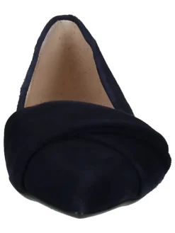 Leder-Ballerinas in Dunkelblau><noscript><img width=