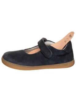 Leder-Ballerinas in Dunkelblau><noscript><img width=