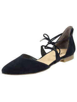 Leder-Ballerinas in Dunkelblau>Paul Green Sale