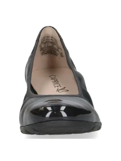 Leder-Ballerinas in Dunkelblau><noscript><img width=