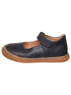 POM POM Ballerinas^Leder-Ballerinas in Dunkelblau