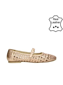 Bullboxer Ballerinas^Leder-Ballerinas in Gold