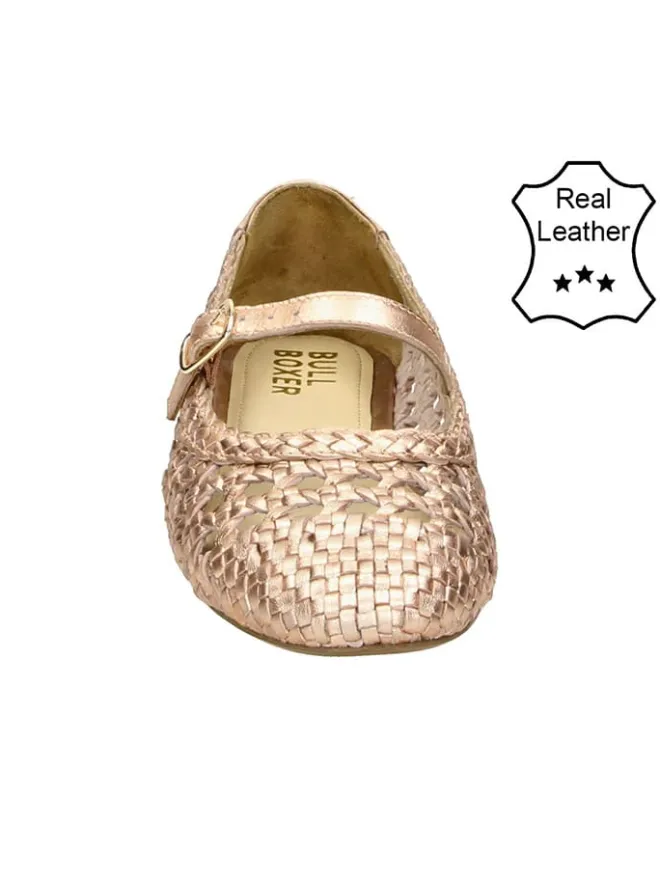 Bullboxer Ballerinas^Leder-Ballerinas in Gold