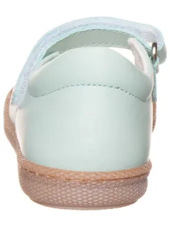 Leder-Ballerinas in Grün><noscript><img width=