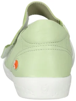 Leder-Ballerinas in Grün><noscript><img width=