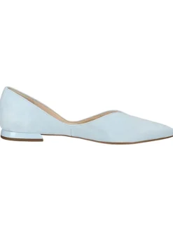 Leder-Ballerinas in Hellblau><noscript><img width=