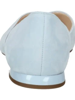 Leder-Ballerinas in Hellblau><noscript><img width=