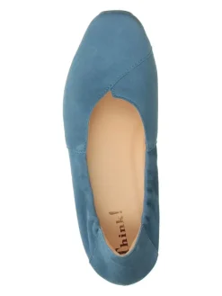 Think! Ballerinas^Leder-Ballerinas in Hellblau