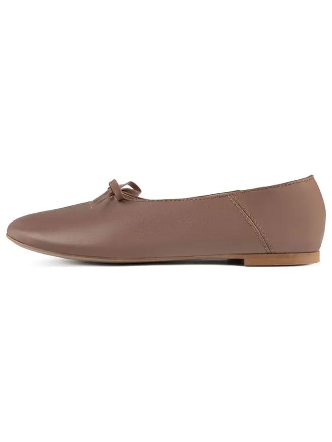 loft37 Ballerinas^Leder-Ballerinas in Hellbraun