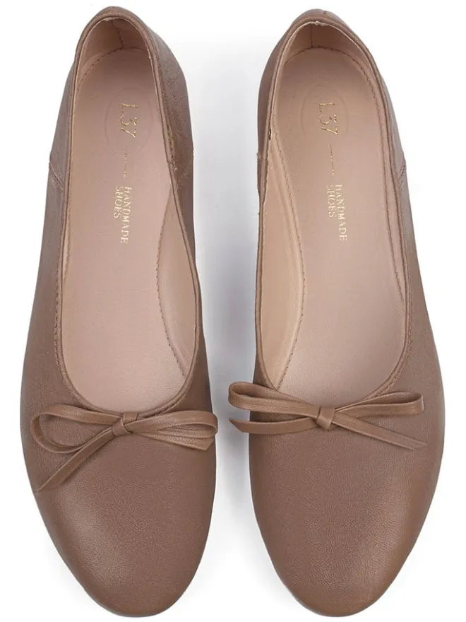 loft37 Ballerinas^Leder-Ballerinas in Hellbraun
