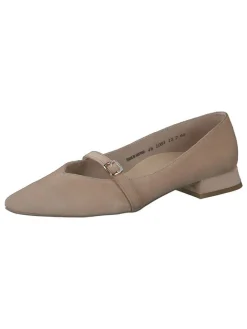 Paul Green Ballerinas^Leder-Ballerinas in Hellbraun