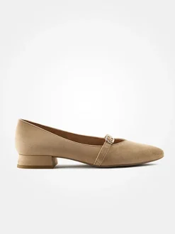 Paul Green Ballerinas^Leder-Ballerinas in Hellbraun