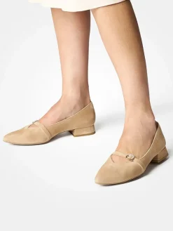 Paul Green Ballerinas^Leder-Ballerinas in Hellbraun