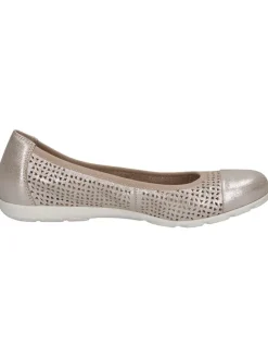 Caprice Ballerinas^Leder-Ballerinas in Hellbraun/ Grau