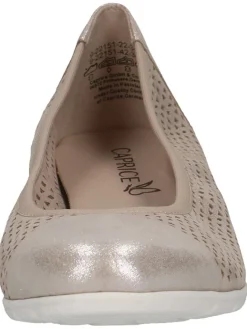 Caprice Ballerinas^Leder-Ballerinas in Hellbraun/ Grau