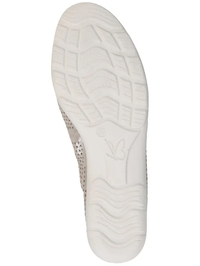 Caprice Ballerinas^Leder-Ballerinas in Hellbraun/ Grau