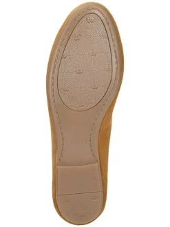 Leder-Ballerinas in Hellbraun><noscript><img width=