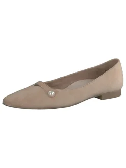 Leder-Ballerinas in Hellbraun>Paul Green Discount