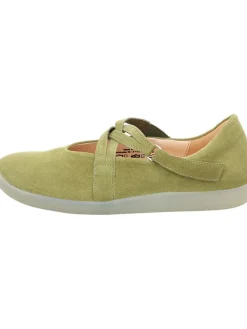 Think! Sandalen^Leder-Ballerinas in Khaki