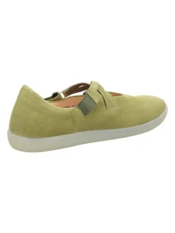 Think! Sandalen^Leder-Ballerinas in Khaki