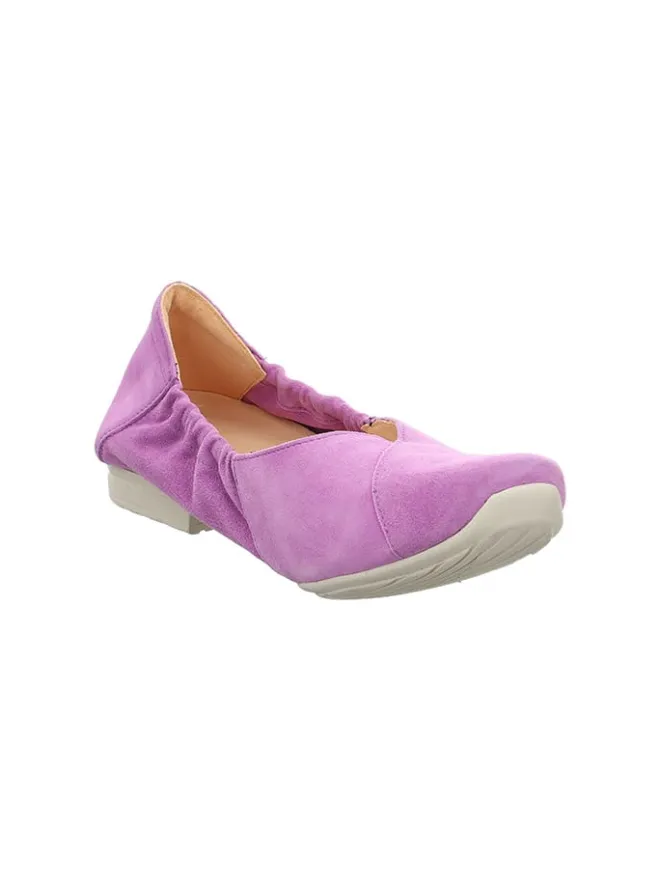 Think! Ballerinas^Leder-Ballerinas in Lila