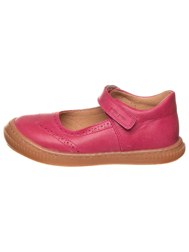 Leder-Ballerinas in Pink>POM POM Outlet