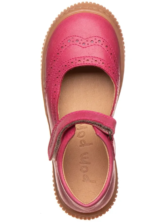 Leder-Ballerinas in Pink>POM POM Outlet