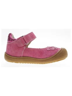 Leder-Ballerinas in Rosa><noscript><img width=