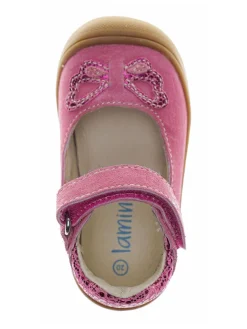 Leder-Ballerinas in Rosa><noscript><img width=