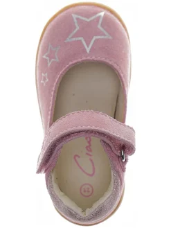 Leder-Ballerinas in Rosa><noscript><img width=