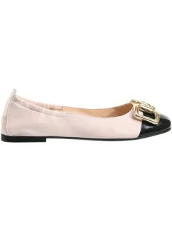 Leder-Ballerinas in Rosa/ Schwarz>Högl Best