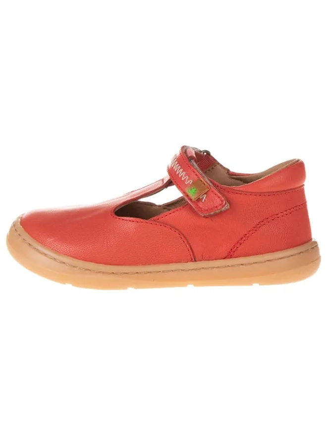 Leder-Ballerinas in Rot>El Naturalista Discount