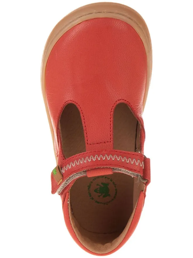 Leder-Ballerinas in Rot>El Naturalista Discount