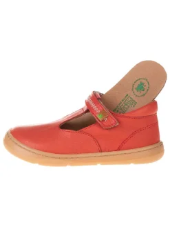 Leder-Ballerinas in Rot><noscript><img width=