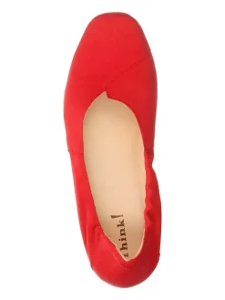 Think! Ballerinas^Leder-Ballerinas in Rot