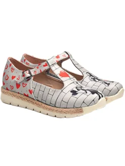 Goby Ballerinas^Leder-Ballerinas in Rot/ Grau