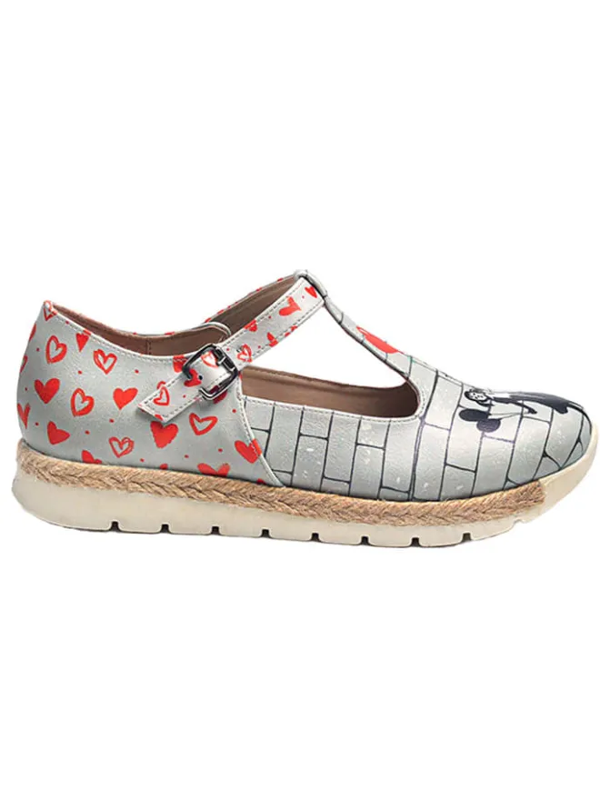 Goby Ballerinas^Leder-Ballerinas in Rot/ Grau