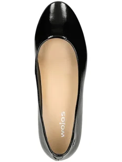 Wojas Ballerinas^Leder-Ballerinas in Schwarz