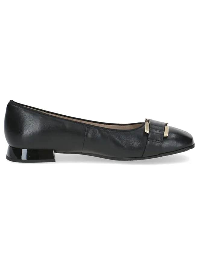 Leder-Ballerinas in Schwarz>Caprice New