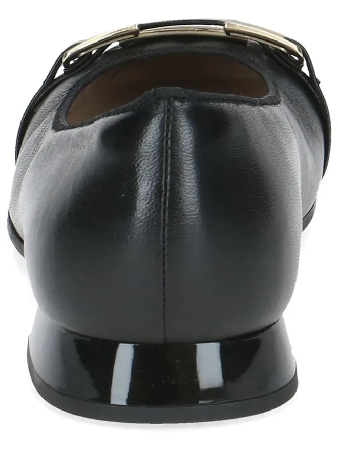 Leder-Ballerinas in Schwarz>Caprice New