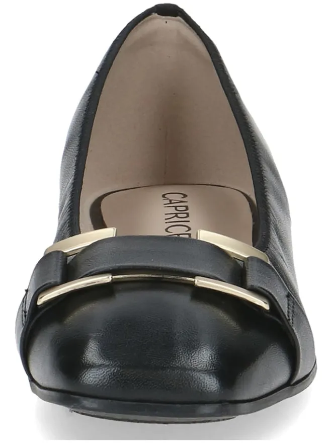 Leder-Ballerinas in Schwarz>Caprice New