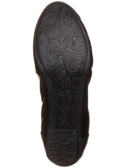 Leder-Ballerinas in Schwarz><noscript><img width=