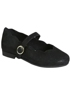 vertbaudet Ballerinas^Leder-Ballerinas in Schwarz