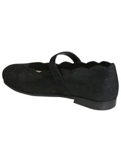 vertbaudet Ballerinas^Leder-Ballerinas in Schwarz