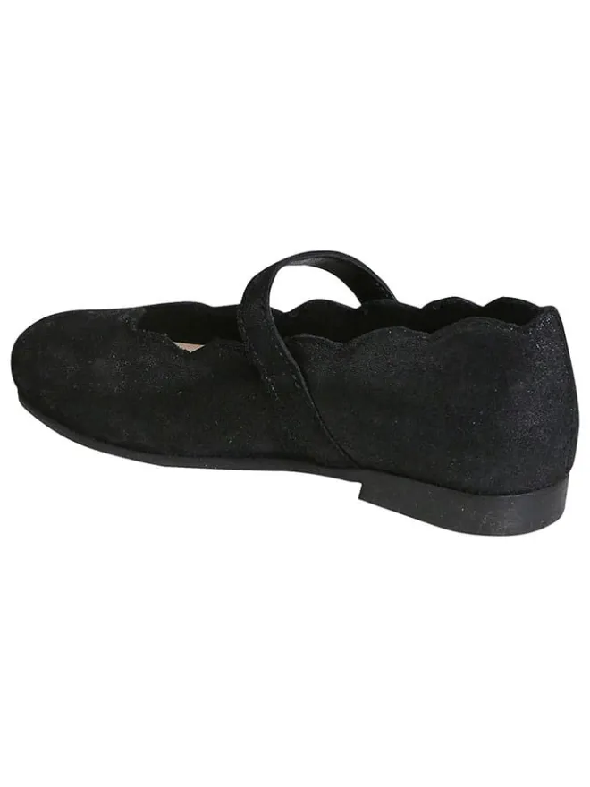 vertbaudet Ballerinas^Leder-Ballerinas in Schwarz