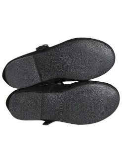 vertbaudet Ballerinas^Leder-Ballerinas in Schwarz
