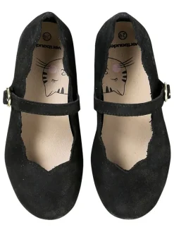 vertbaudet Ballerinas^Leder-Ballerinas in Schwarz