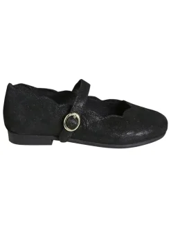 vertbaudet Ballerinas^Leder-Ballerinas in Schwarz